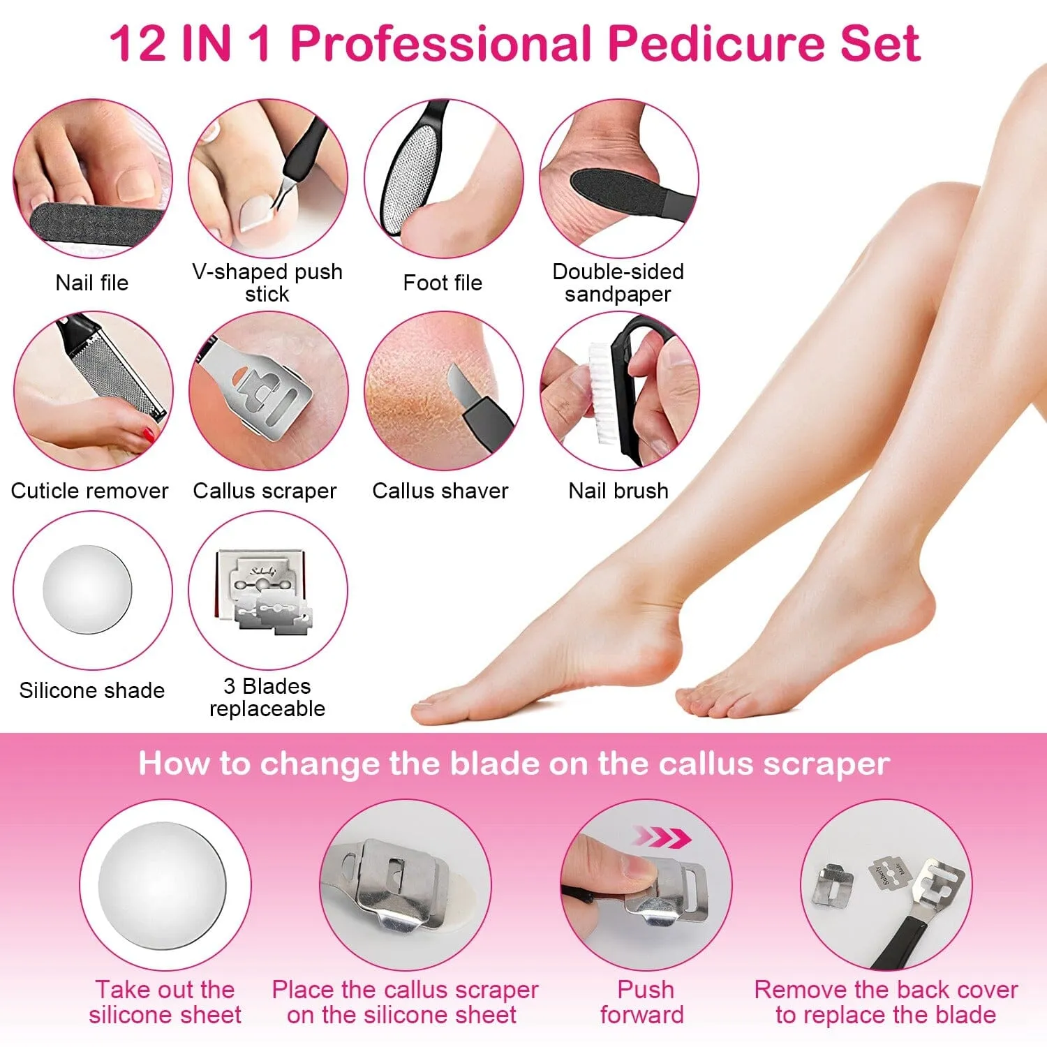 18-in-1 Electric Foot Callus Remover Tool