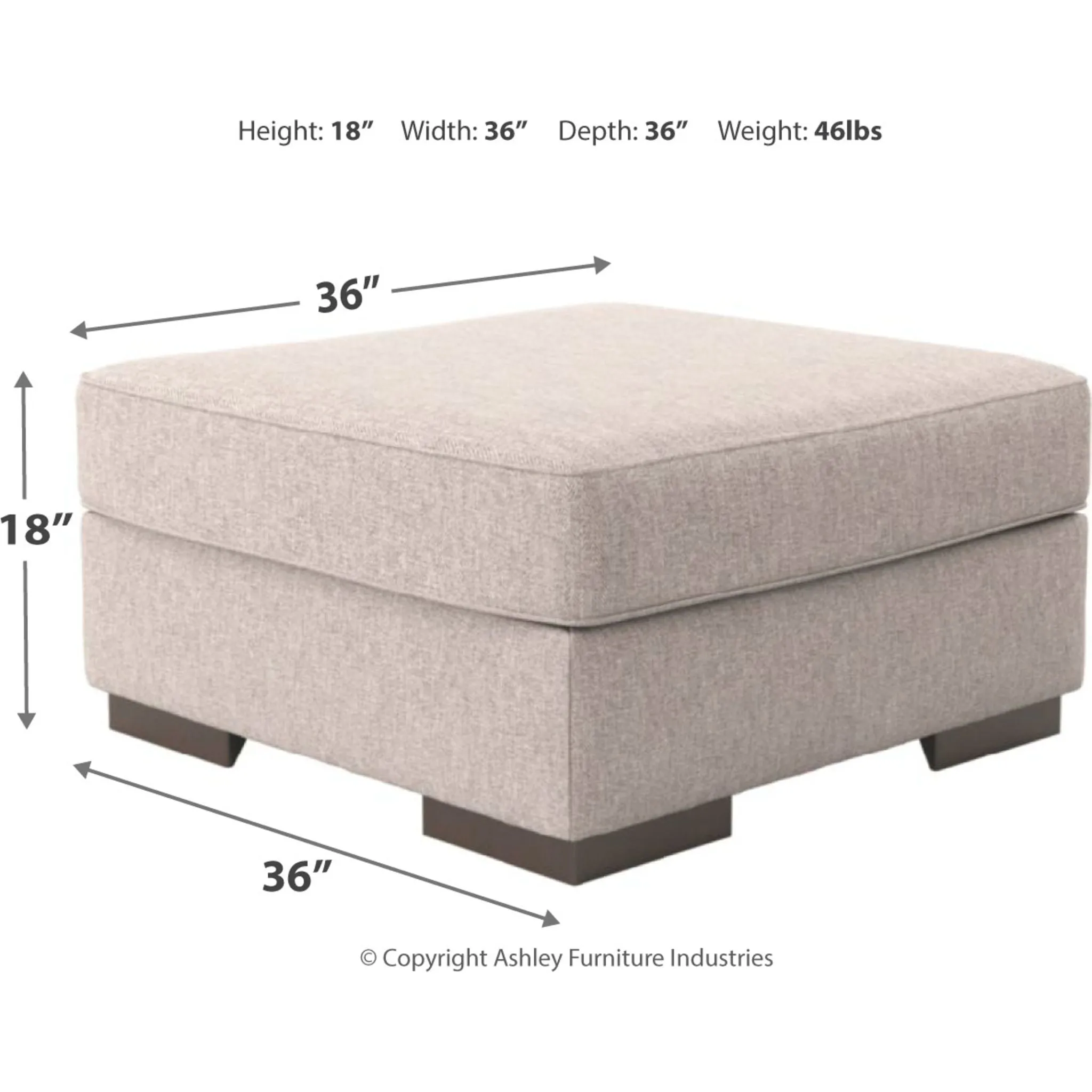 Ashlor- EXCLUSIVE Oversized Accent Ottoman