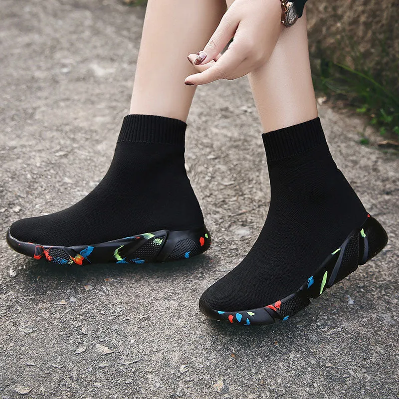 Balenciaga Hollow Couple Trendy Men Casual Comfortable Socks Sneakers