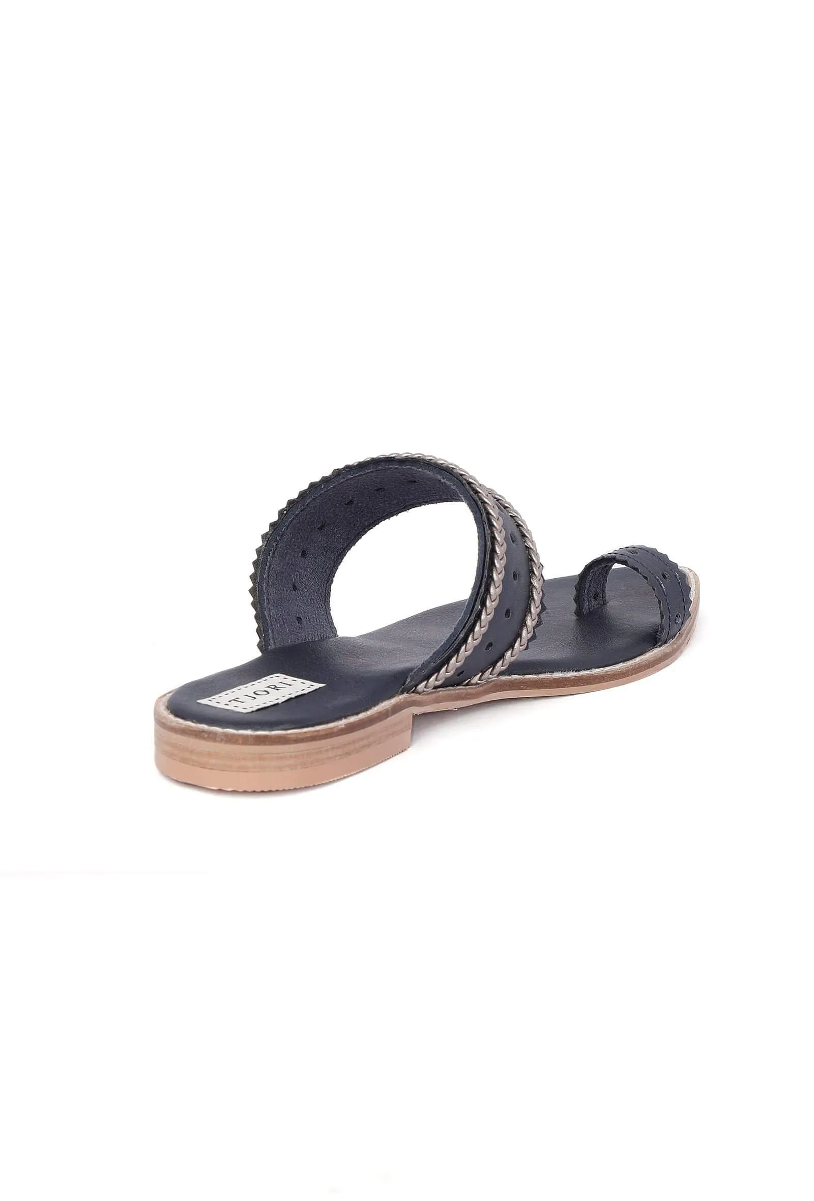 Black Cruelty Free Leather Sandals