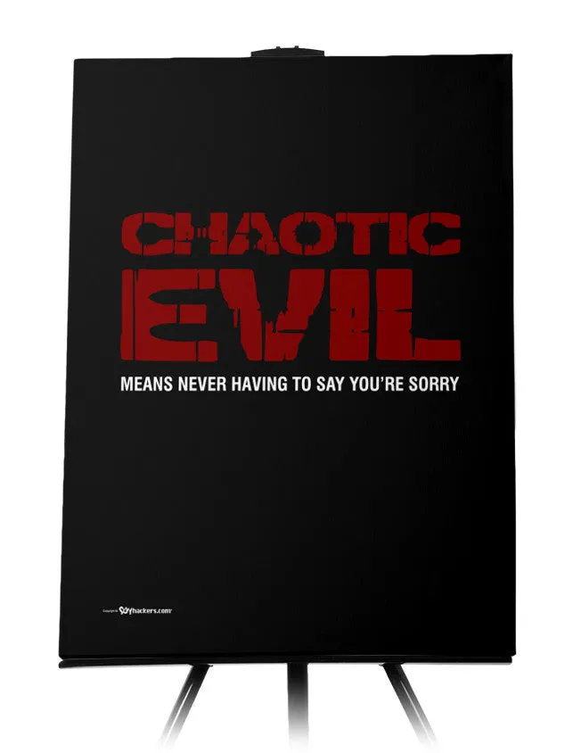 Chaotic Evil Alignment Canvas