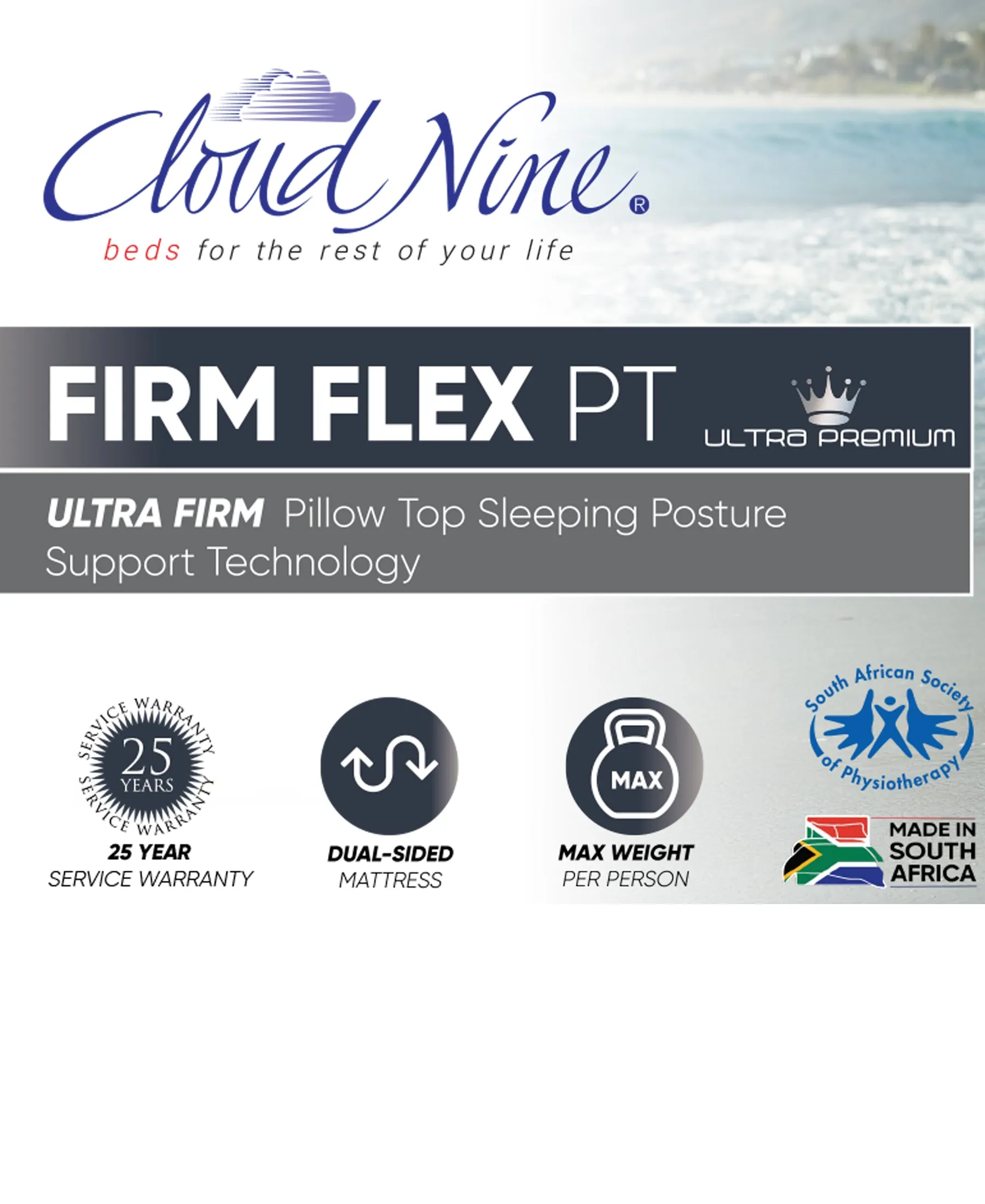 Cloud Nine Firm Flex PT King Bed