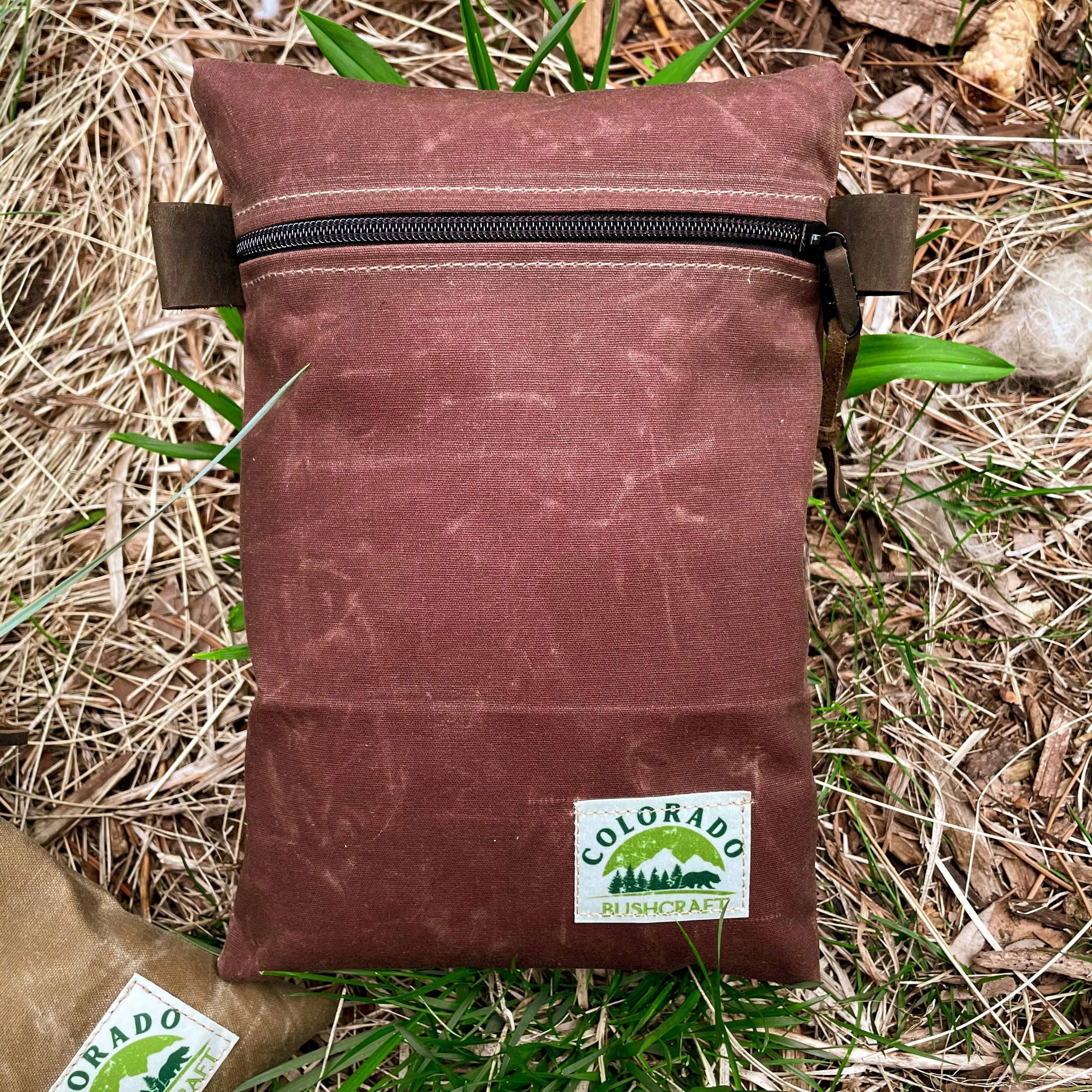 Handmade Medium Waxed Canvas Traditional EDC Pouch Bushcraft Survival Camping Possibles Dopp Grooming (Various Colors)