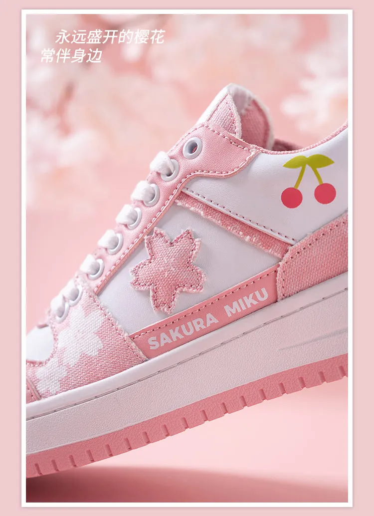 Hatsune Miku - Sakura Miku Travel Happily Sneakers Moeyu