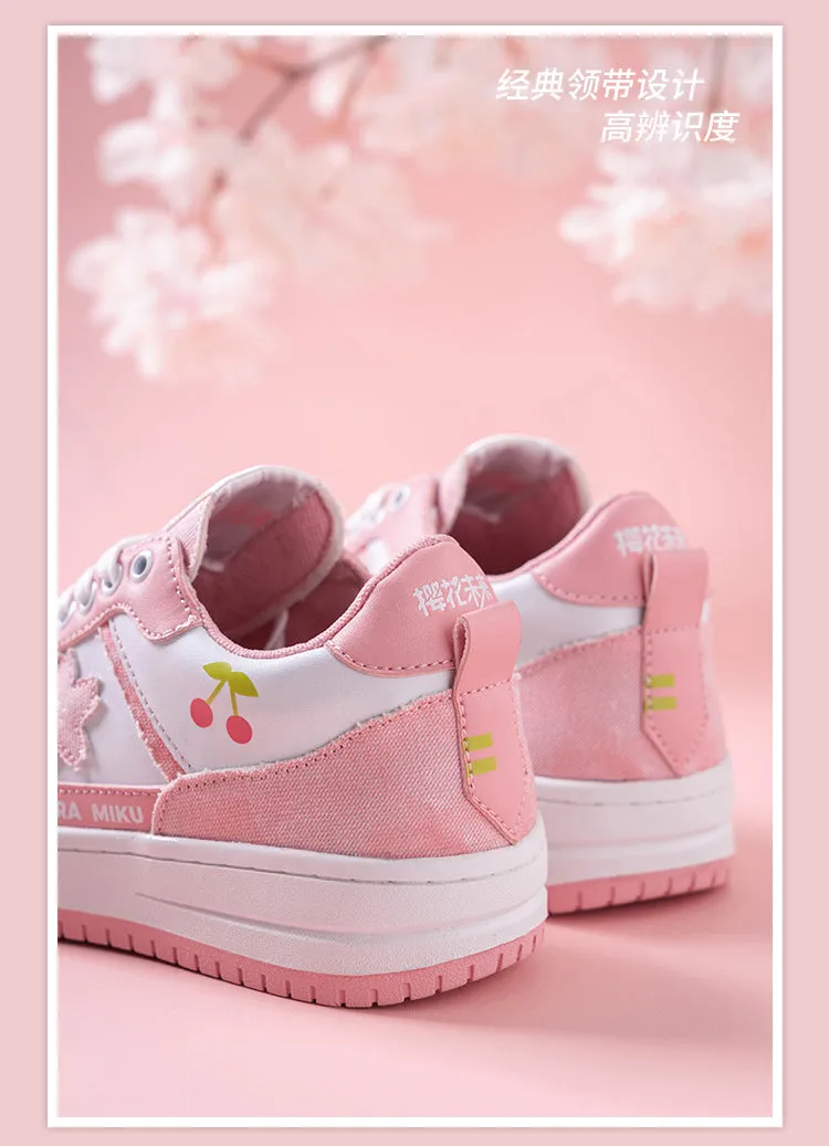 Hatsune Miku - Sakura Miku Travel Happily Sneakers Moeyu