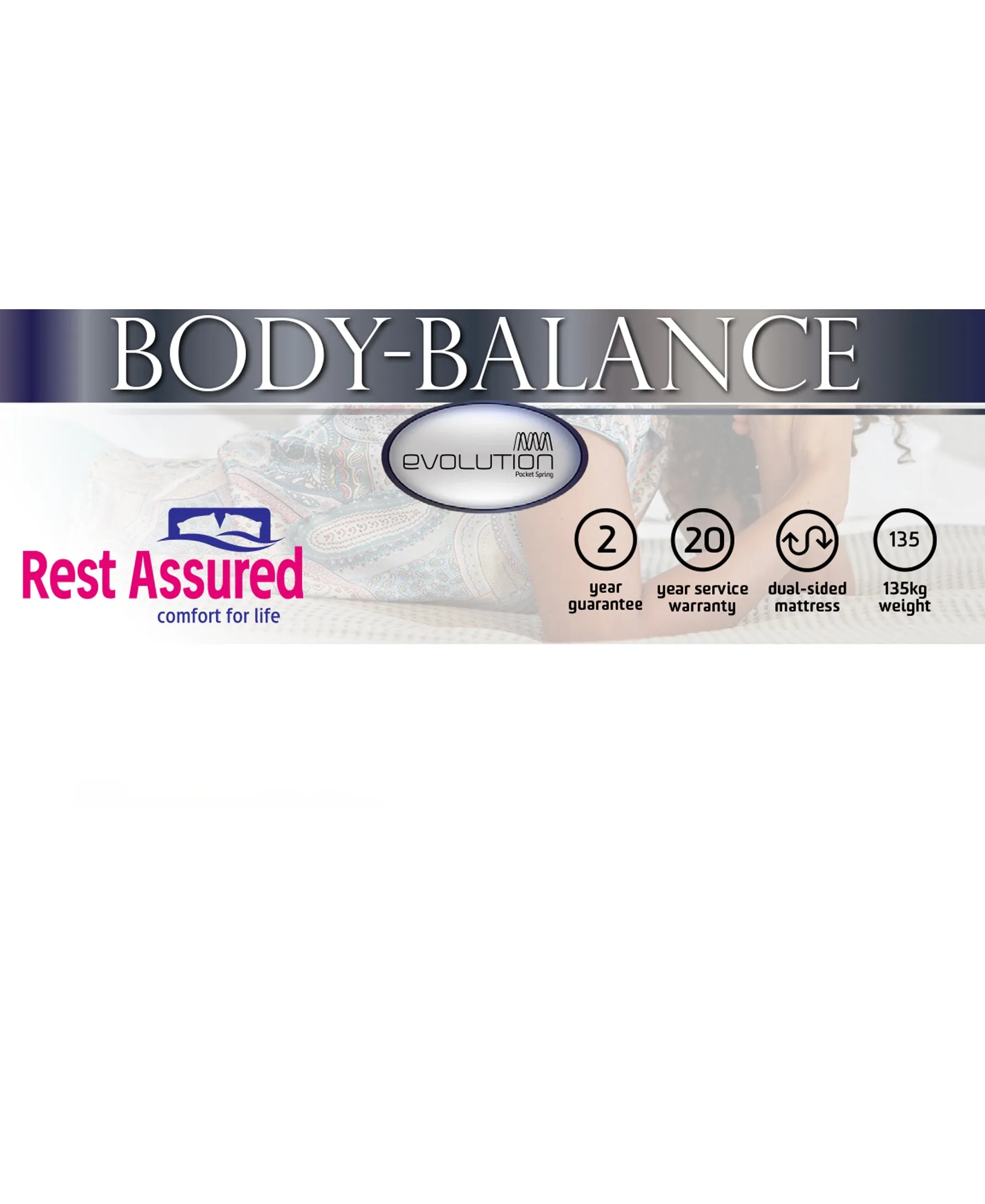 Rest Assured Body-Balance 3/4 Bed