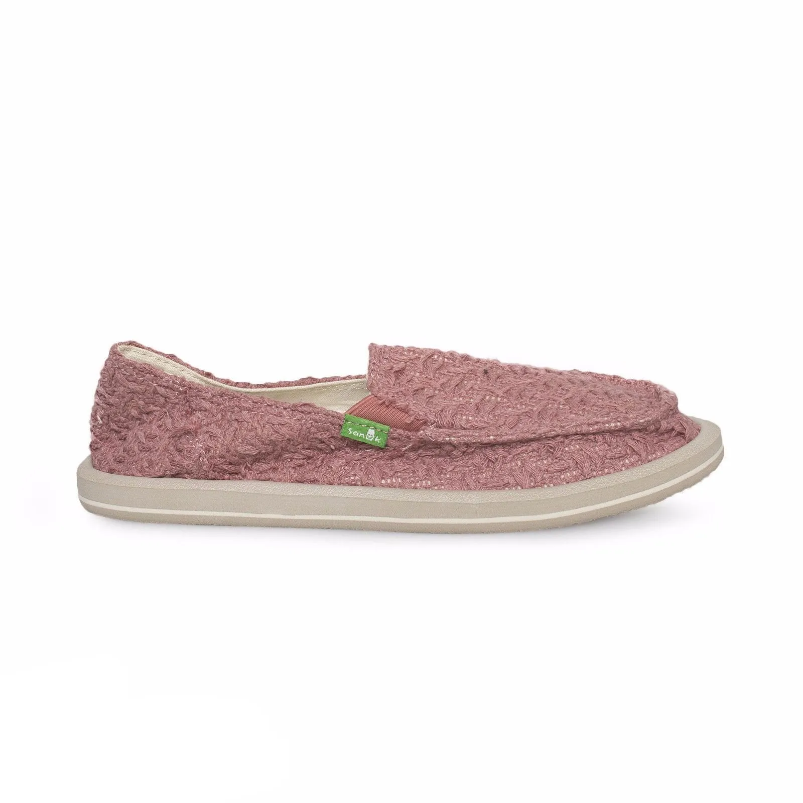 Sanuk Donna Knit Stitch Rose Shoes