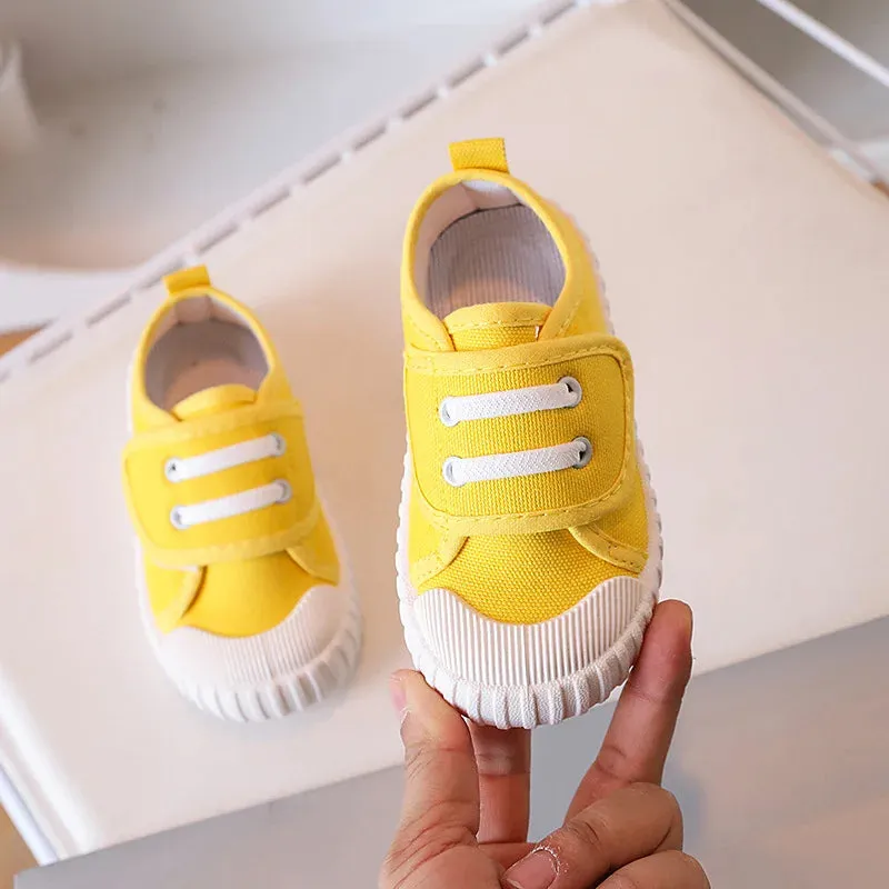 Sneakers Kids Coloful Canvas Shoes For Baby Boy Girl Brand Children Breathbale Anti-Slip zapatos Casual Indoors Barefoot Shoes