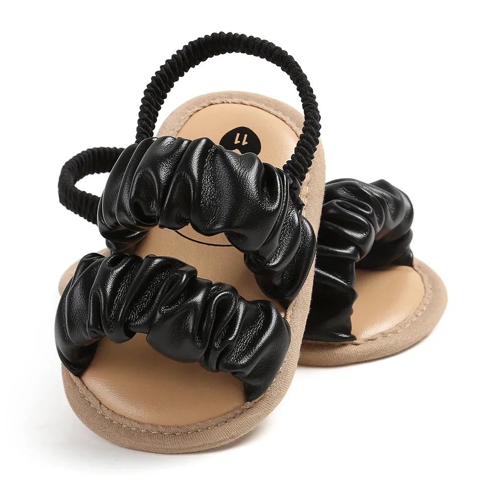 Soft soled cloud shaped sandals, suitable for newborns and girls - comfortable, non slip open toe design of walking shoes - very