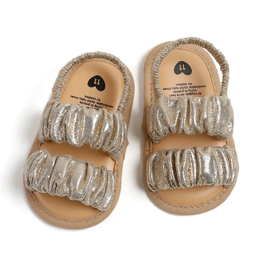 Soft soled cloud shaped sandals, suitable for newborns and girls - comfortable, non slip open toe design of walking shoes - very