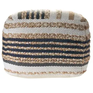 Spruce 99757NBK Natural/Black Pouf