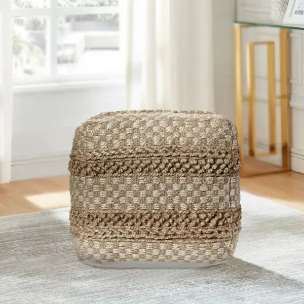 Spruce 99759NAT Natural Pouf