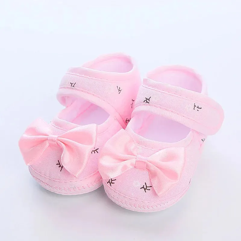 Square Mouth Girl Shoes Breathable Crib Shoes Warm Light Shoes Toddler Shoes For 0-12M