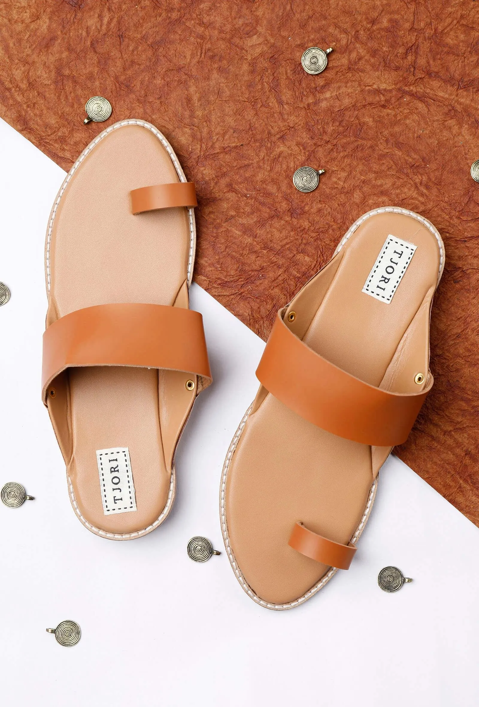 Tan Cruelty-Free Leather Sandals