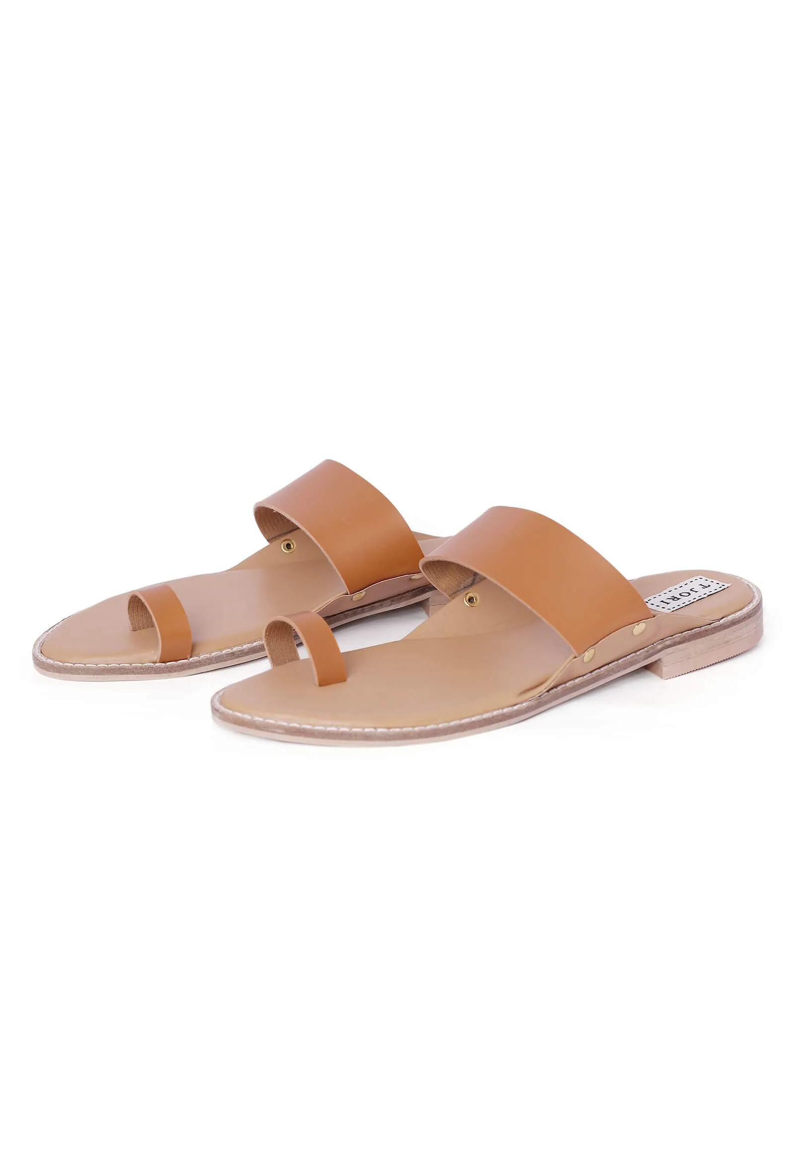 Tan Cruelty-Free Leather Sandals