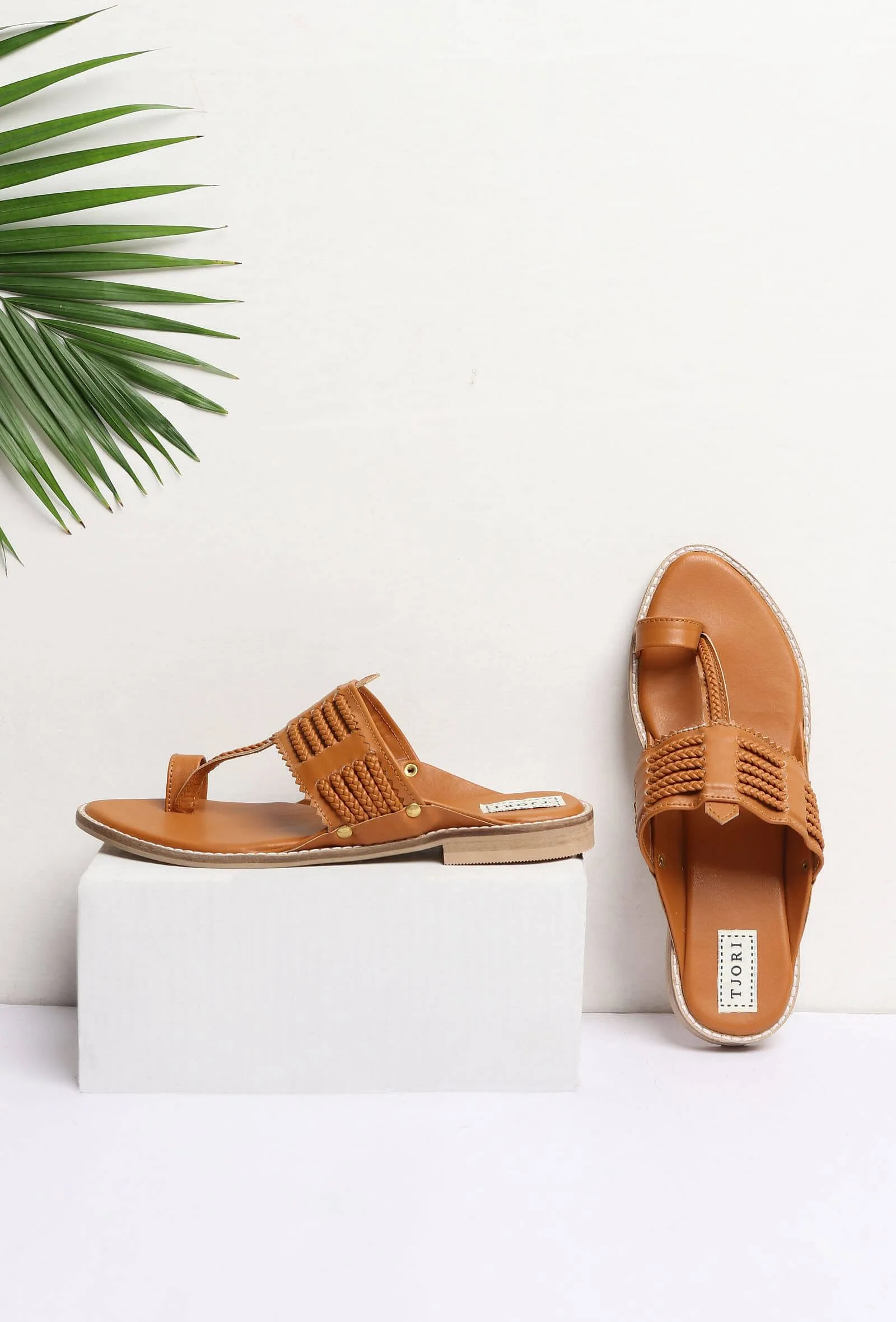 Tan Cruelty-Free Leather Sandals