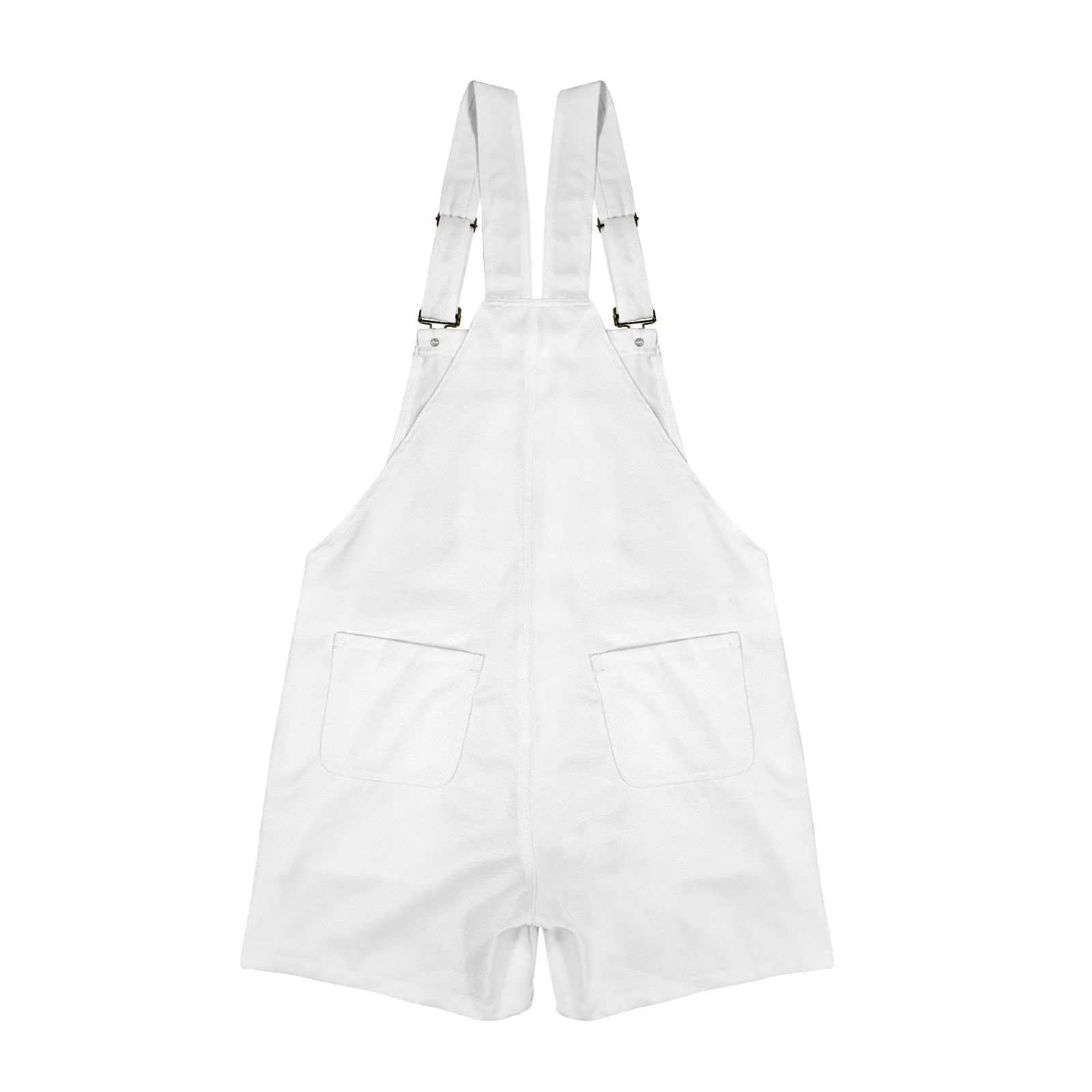 This is my 80's Costume White Emerson Easy-Wear Jumpsuit Unisex Shorts Suspender Jumpsuit