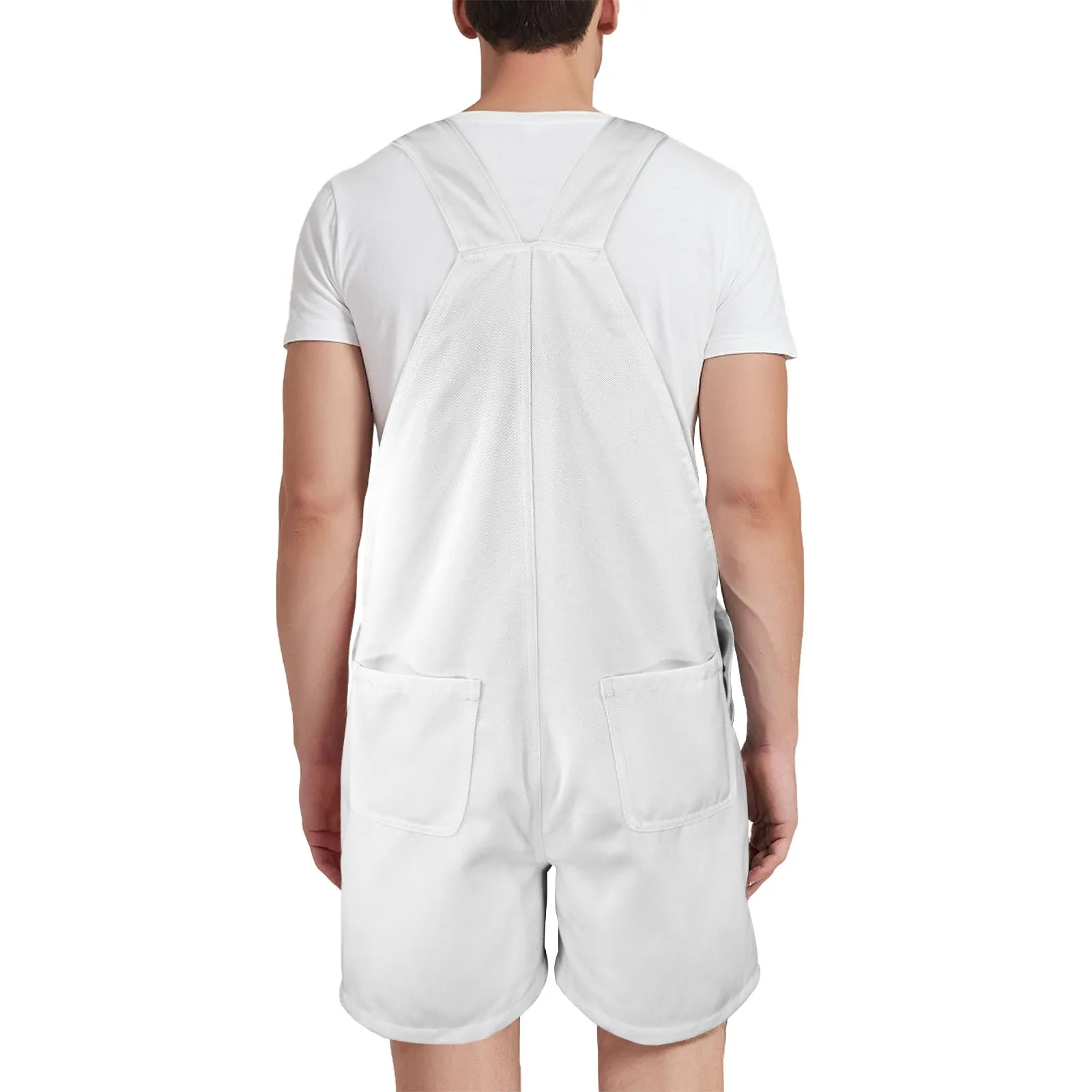 This is my 80's Costume White Emerson Easy-Wear Jumpsuit Unisex Shorts Suspender Jumpsuit