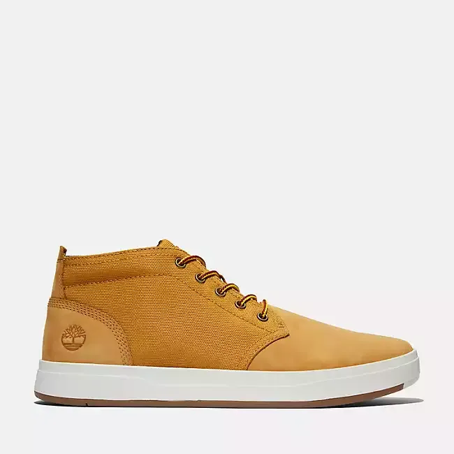 Timberland Men's Davis Square Chukka Shoes - Wheat Nubuck