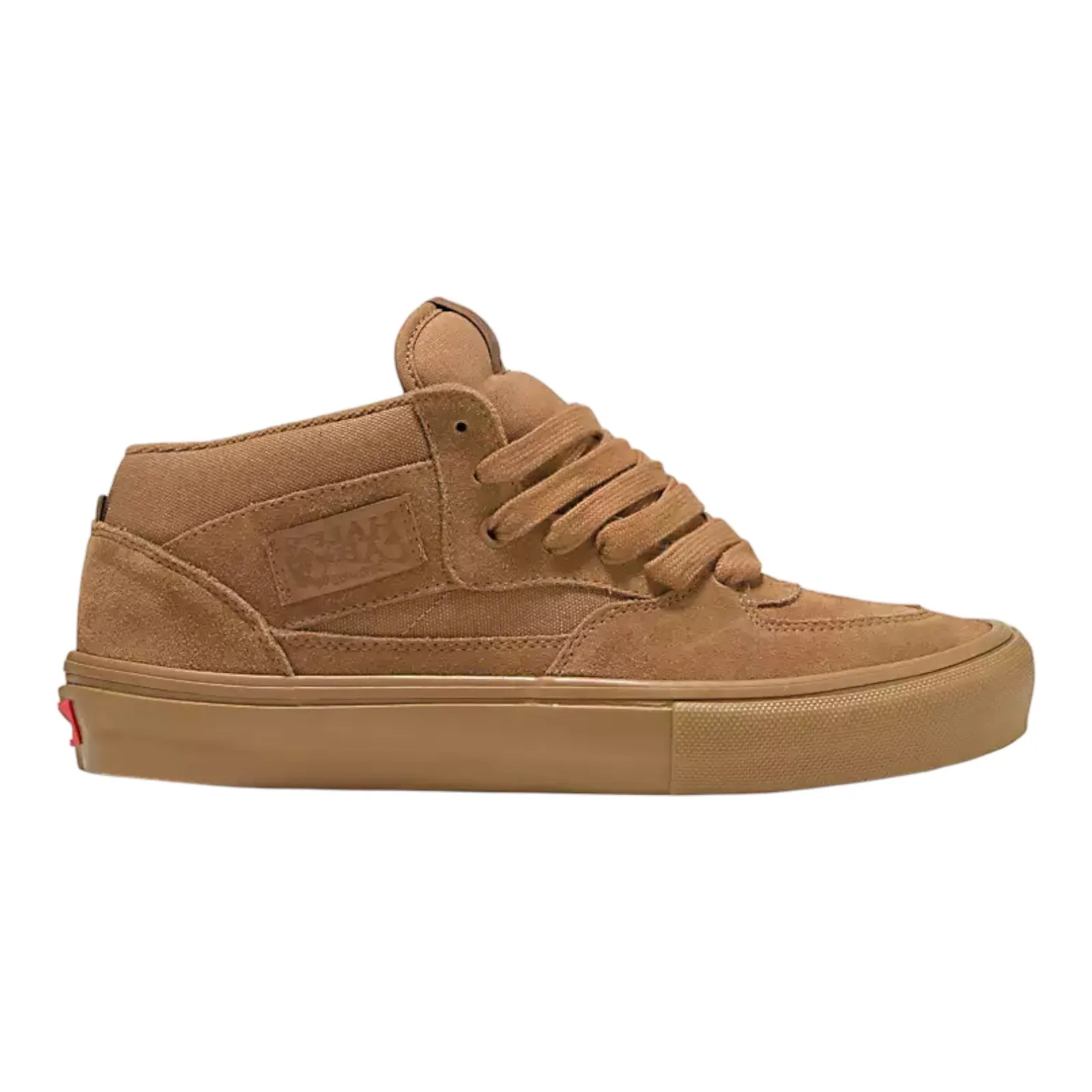 Mens Vans Skate Half Cab Shoes - Brown/Gum Suede Sneakers